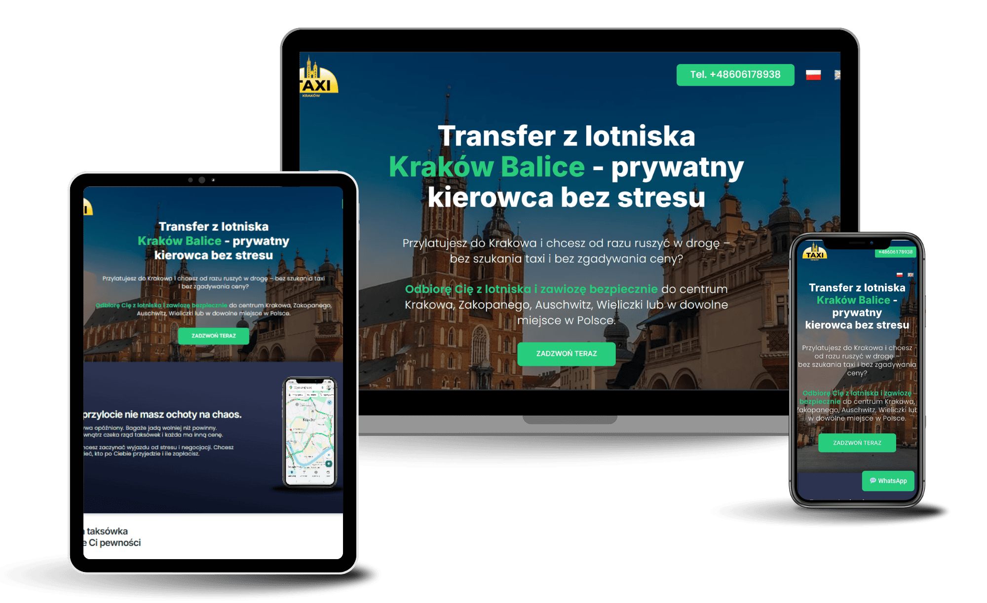 strona internetowa dla krakowprivatetransfer